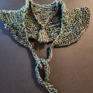 Hand knitted, new shawl, fine, soft yarn.